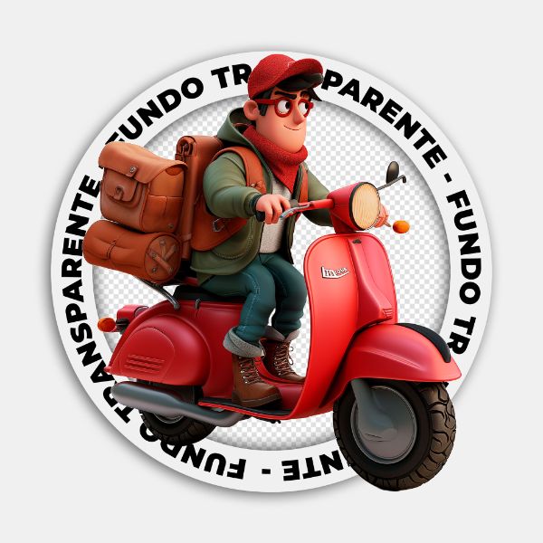 ENTREGADOR | DELIVERY | IMAGEM SEM FUNDO