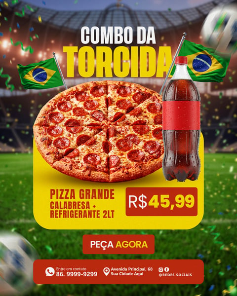 SOCIAL MEDIA PIZZARIA PSD EDITÁVEL 1