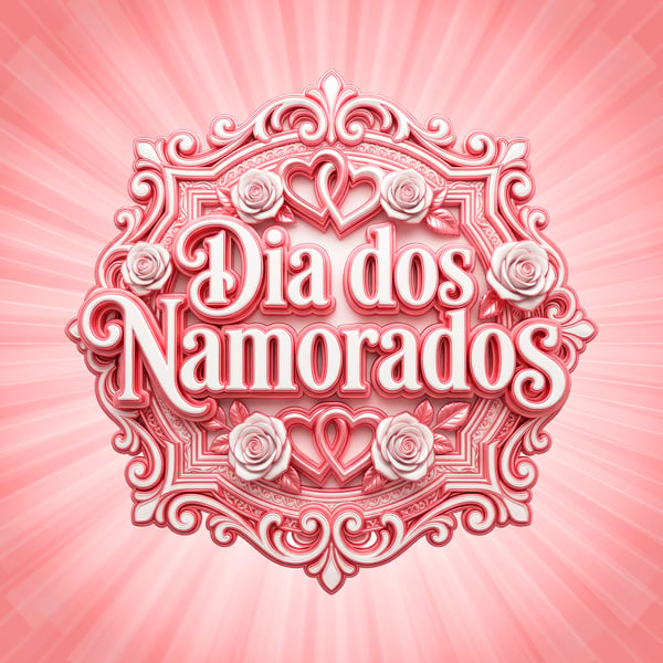 SELO 3D DIA DOS NAMORADOS