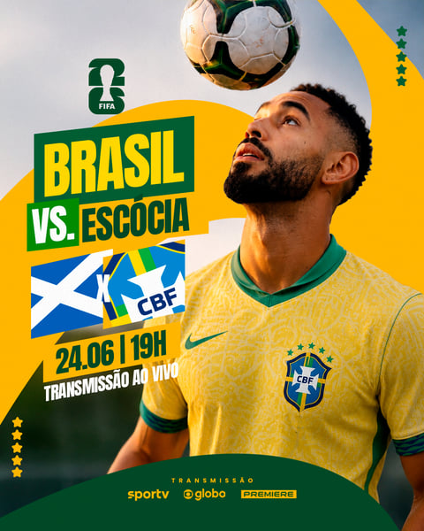 COPA DO MUNDO BRASIL X ESCÓCIA MATHEUS CUNHA PSD EDITÁVEL