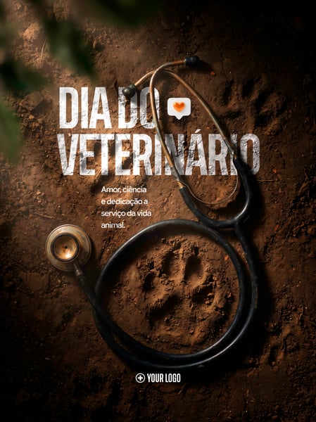 DIA DO VETERINÁRIO CAMPANHA SOCIAL MEDIA FLYER PSD EDITÁVEL