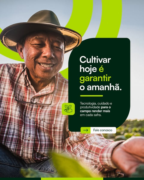 SOCIAL MEDIA AGRO CULTIVAR HOJE PSD EDITÁVEL
