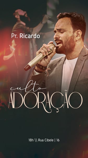 CULTO DE ADORAÇÃO - SOCIAL MEDIA PARA IGREJA STORY