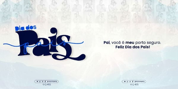 DIA DOS PAIS 11 DE AGOSTO CAMPANHA SOCIAL MEDIA FLYER PSD EDITÁVEL