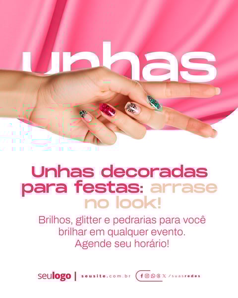 MANICURE UNHAS DECORADAS