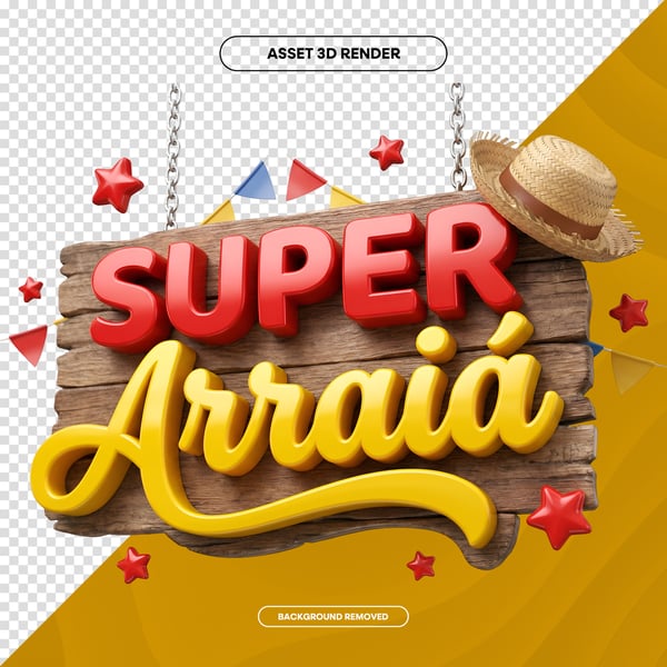 SELO 3D NAMORADOS E SÃO JOÃO