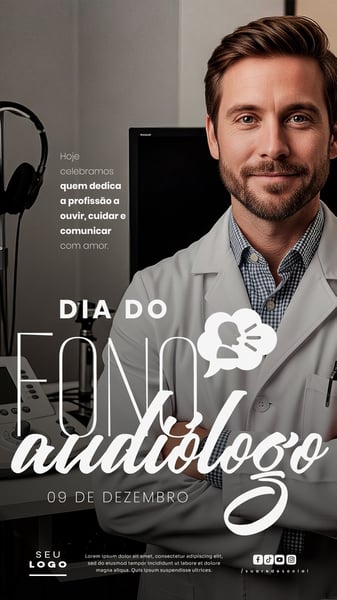 DIA DO FONOAUDIÓLOGO 09 DE DEZEMBRO STORY SOCIAL MEDIA PSD EDITÁVEL 1