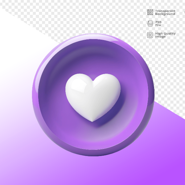 CORAÇÃO -  ELEMENTO 3D CORAÇÃO  PARA COMPOSIÇÃO