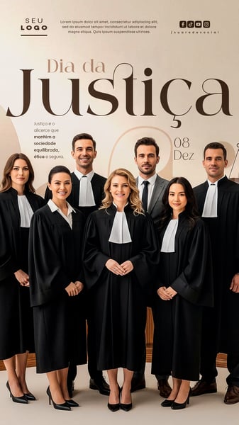 DIA DA JUSTIÇA 08 DE DEZEMBRO STORY SOCIAL MEDIA PSD EDITÁVEL 4