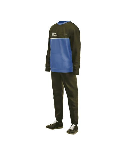 CONJUNTO DE SUÉTER E CALÇA ESPORTIVO PSD EDITÁVEL MOCKUP