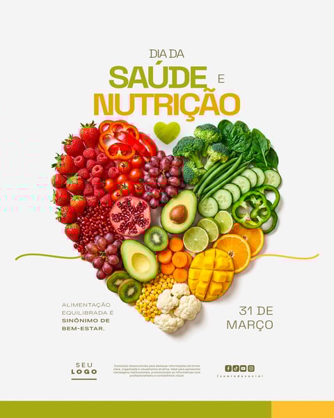DIA DA SAÚDE E NUTRIÇÃO 31 DE MARÇO SOCIAL MEDIA PSD EDITÁVEL 5