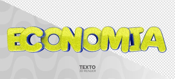 TEXTO 3D ECONOMIA DE CARNAVAL