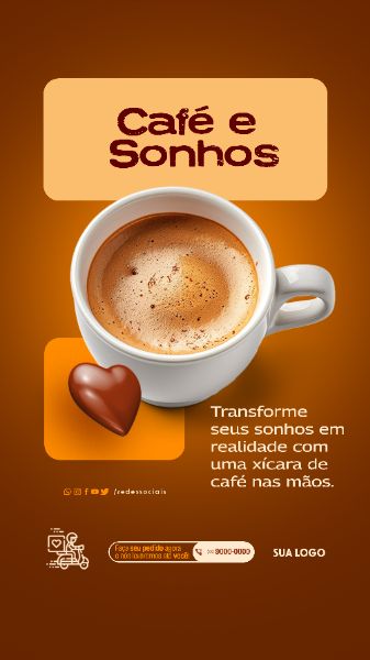 STORY - CAFETERIA - CAFÉ E SONHOS