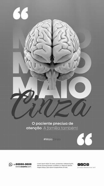 NRK MAIO CINZA CAMPANHA DE SAÚDE CÂNCER NO CÉREBRO TAMBÉM PRECISA DE VISIBILIDADE STORY (6)