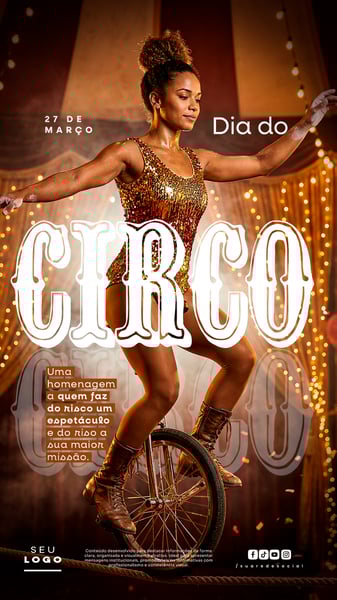 DIA DO CIRCO 27 DE MARÇO STORY SOCIAL MEDIA PSD EDITÁVEL 3