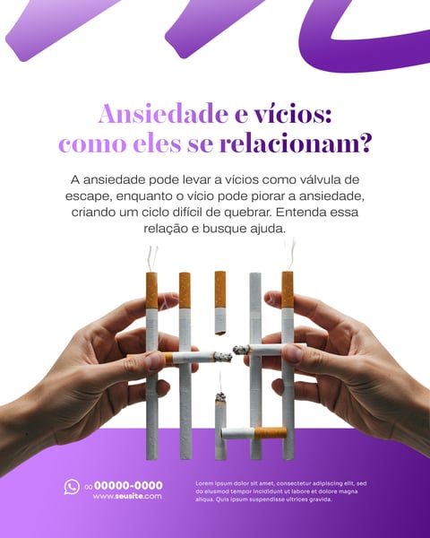 PSICOLOGIA - COMO A ANSIEDADE SE RELACIONA COM OS VÍCIOS