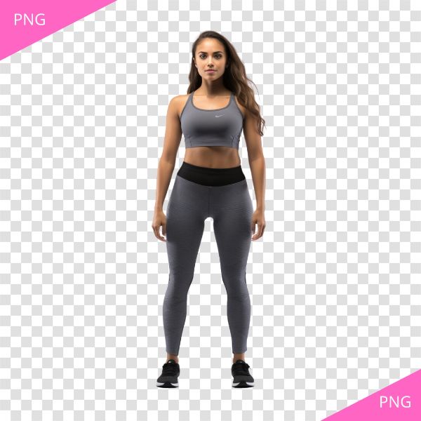 MULHER COM ROUPA DE ACADEMIA PNG