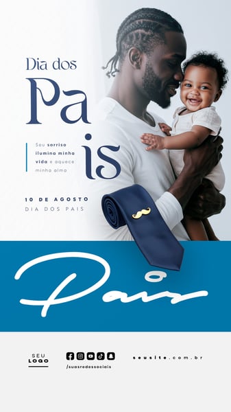 DIA DOS PAIS AGOSTO SOCIAL MEDIA POST EDITÁVEL STORY 31