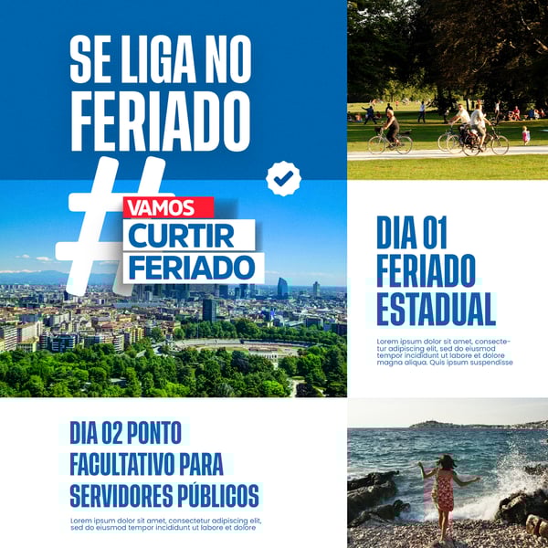 PREFEITURA - FERIADO NÃO SE PERCA NAS DATAS