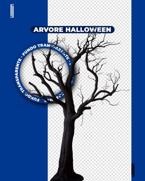 ÁRVORE HALLOWEEN | IMAGEM SEM FUNDO | ELEMENTO 3D | PNG