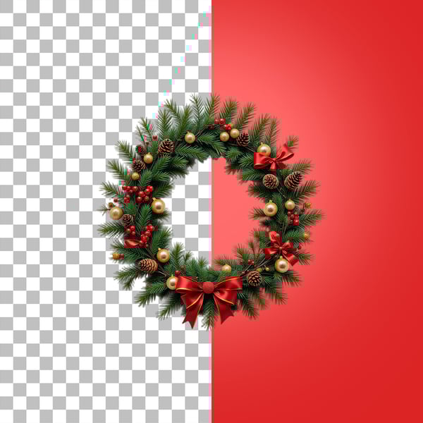 GUIRLANDA DECORAÇÃO DE NATAL PSD EDITÁVEL