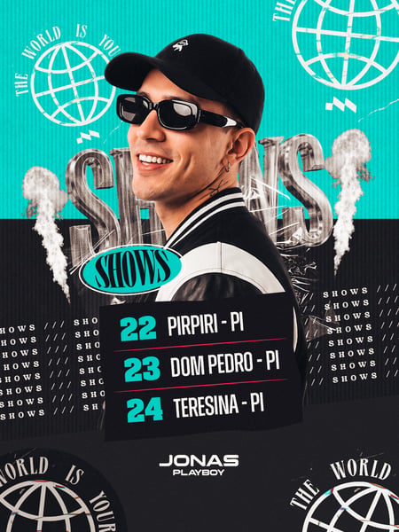 18 AGENDA SEMANAL ARTISTA PRÓXIMOS SHOWS PSD EDITÁVEL
