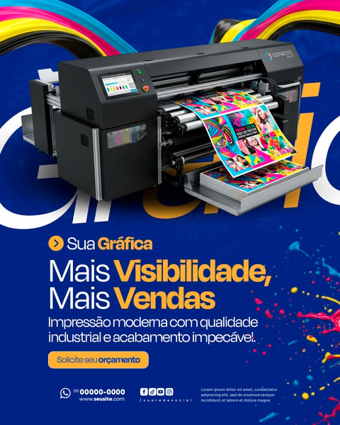 GRÁFICA E COMUNICAÇÃO VISUAL SOCIAL MEDIA PSD EDITÁVEL 5