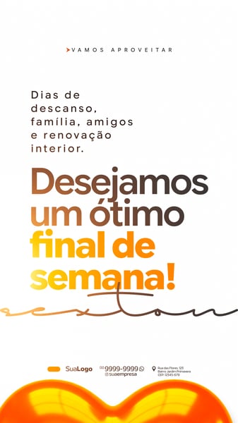 STORY FRASES FINAL DE SEMANA SEXTOU SOCIAL MEDIA PSD EDITÁVEL 2