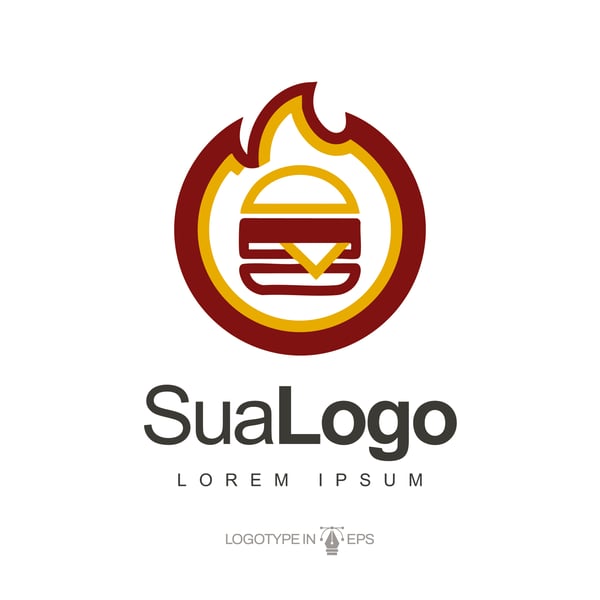 LOGOTIPO HAMBURGUERIA VETOR AI EPS EDITÁVEL
