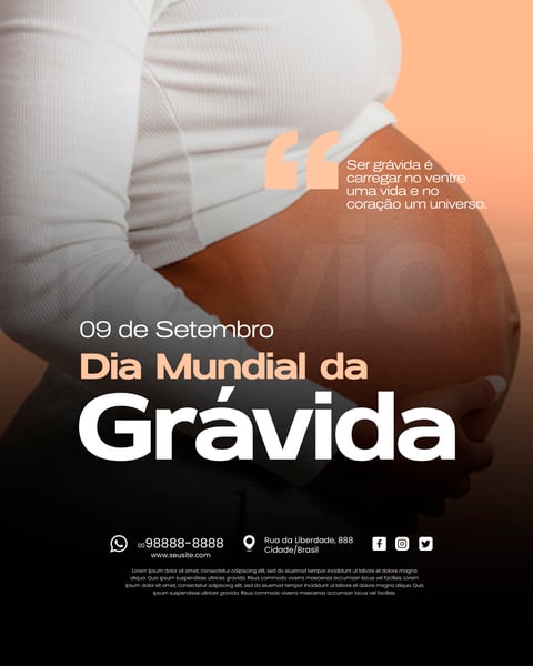 9 DE SETEMBRO DIA MUNDIAL DA GRÁVIDA
