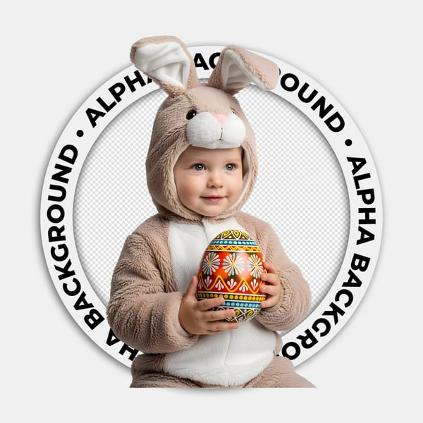 CRIANÇA COM FANTASIA DE COELHINHO DA PÁSCOA 04