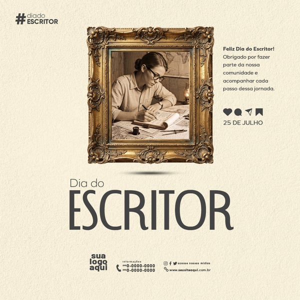 25 DE JULHO DIA DO ESCRITOR FEED 2