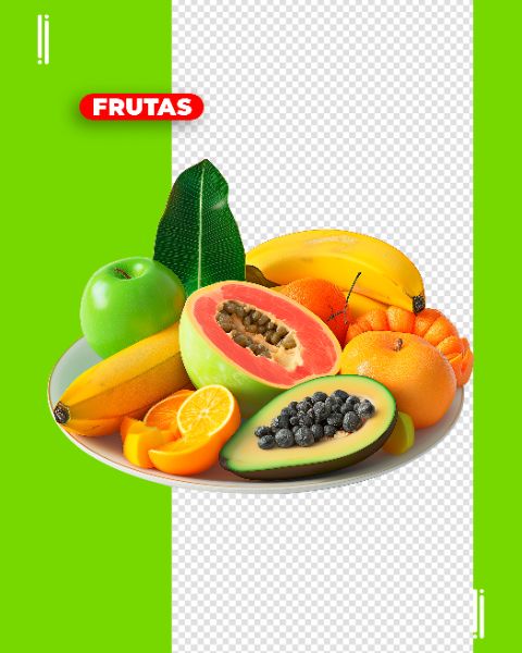 FRUTAS | VERDURAS | LEGUMES | IMAGEM SEM FUNDO | PSD EDITÁVEL
