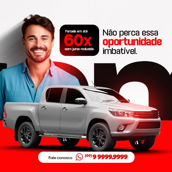 NÃO PERCA ESSA OPORTUNIDADE SOCIAL MEDIA CONCESSIONÁRIA PSD EDITÁVEL