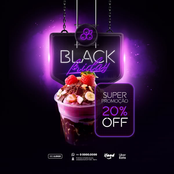 XDN ACAI BLACK FRIDAY SOCIAL MEDIA TEMPLATE PSD