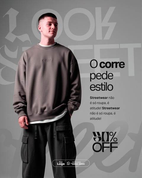 O CORRE PEDE ESTILO PSD EDITÁVEL