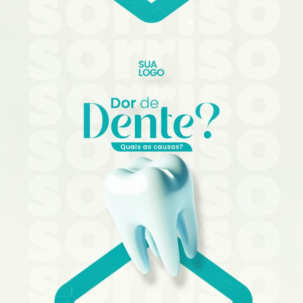 CAMPANHA CLÍNICA ODONTOLÓGICA CONSULTÓRIO DENTISTA MÍDIA SOCIAL PSD EDITÁVEL
