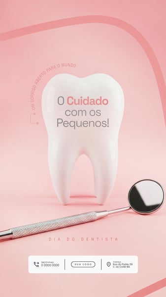 DIA MUNDIAL DO DENTISTA 3 DE OUTUBRO SOCIAL MEDIA PSD EDITÁVEL 8