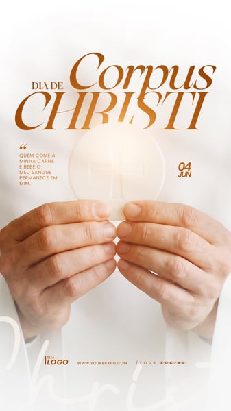 CORPUS CRISTI 04 JUNHO TEMPLATE RELIGIOSO PSD EDITÁVEL STORY