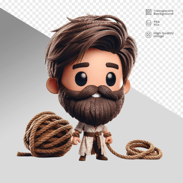 MASCOT 3D TIRADENTES  - 21  DE ABRIL DIA DE TIRADENTES