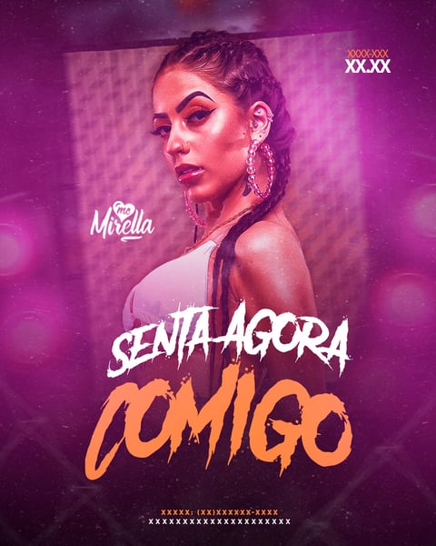 FLYER MC MIRELA FUNK COMIGO FEED