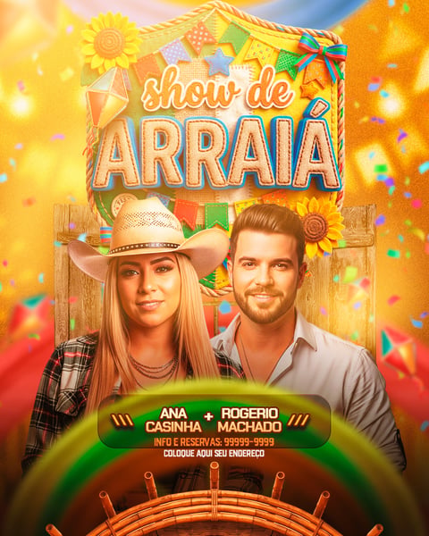 FLYER PARA EVENTOS DE SÃO JOÃO 04 FEED