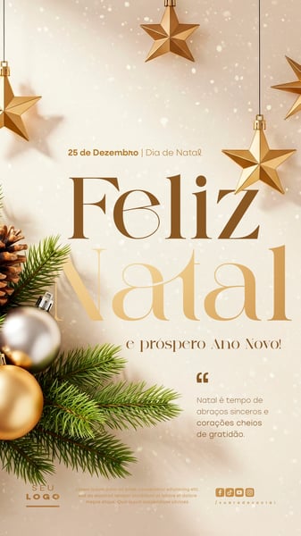 FELIZ NATAL E PRÓSPERO ANO NOVO 25 DE DEZEMBRO STORY SOCIAL MEDIA PSD EDITÁVEL (7)
