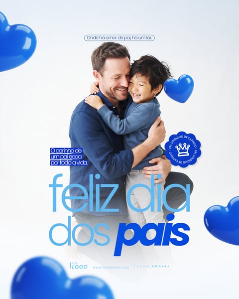 FELIZ DIA DOS PAIS AGOSTO SOCIAL MEDIA PSD EDITÁVEL 18