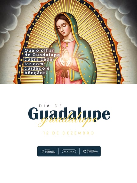 ARTE NOSSA SENHORA DE GUADALUPE PSD EDITÁVEL 2