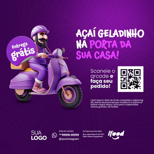 FAZEMOS ENTREGA DE AÇAÍ