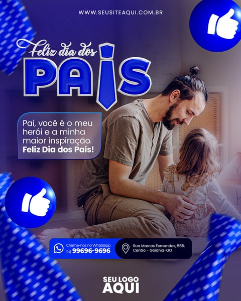 POST - FELIZ DIA DOS PAIS - PAI VOCÊ É MEU HERÓI