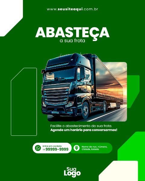 FEED VERTICAL - POSTO DE COMBUSTÍVEL, GASOLINA - SOCIAL MEDIA | PSD EDITÁVEL