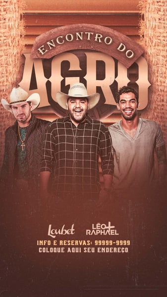 FLYER EVENTO ENCONTRO DO AGRO STORIES