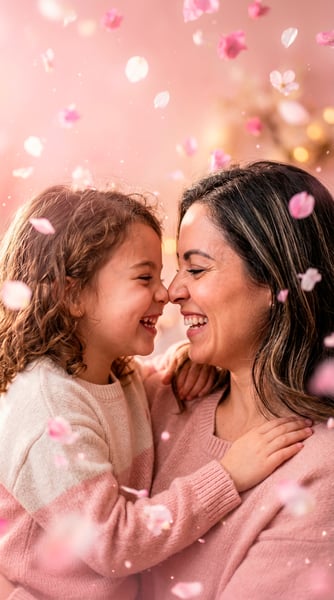 IMAGEM PARA COMPOSIÇÃO MÃE E FILHAS FELIZES